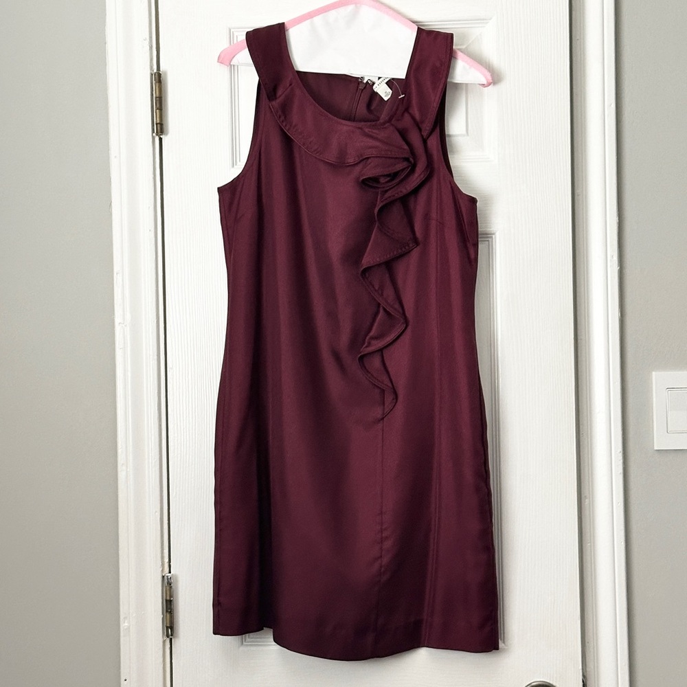 Banana Republic Silk Dress in Rich Purple